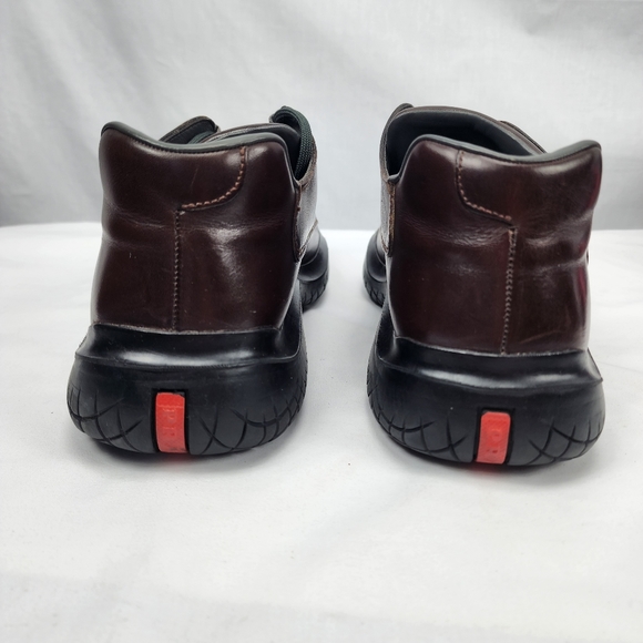 Prada Leather Square Toe Oxfords Men's Heavy duty! Prada Size 10 US 11 - Picture 4 of 9